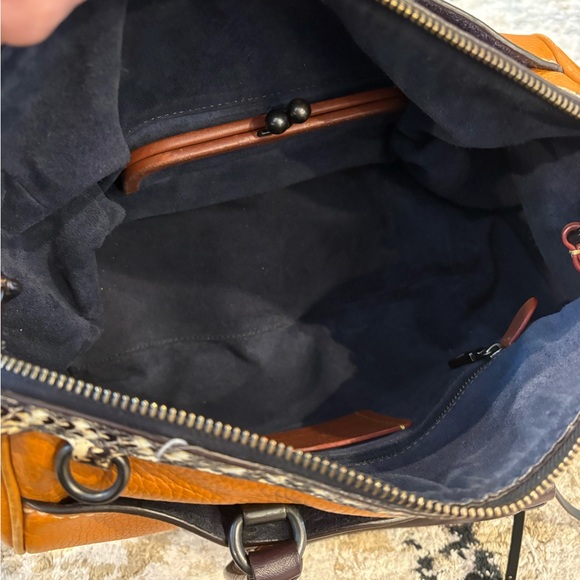 Coach rogue 1941 exotic butterscotch tan purse handbag satchel leather fair - Picture 15 of 15